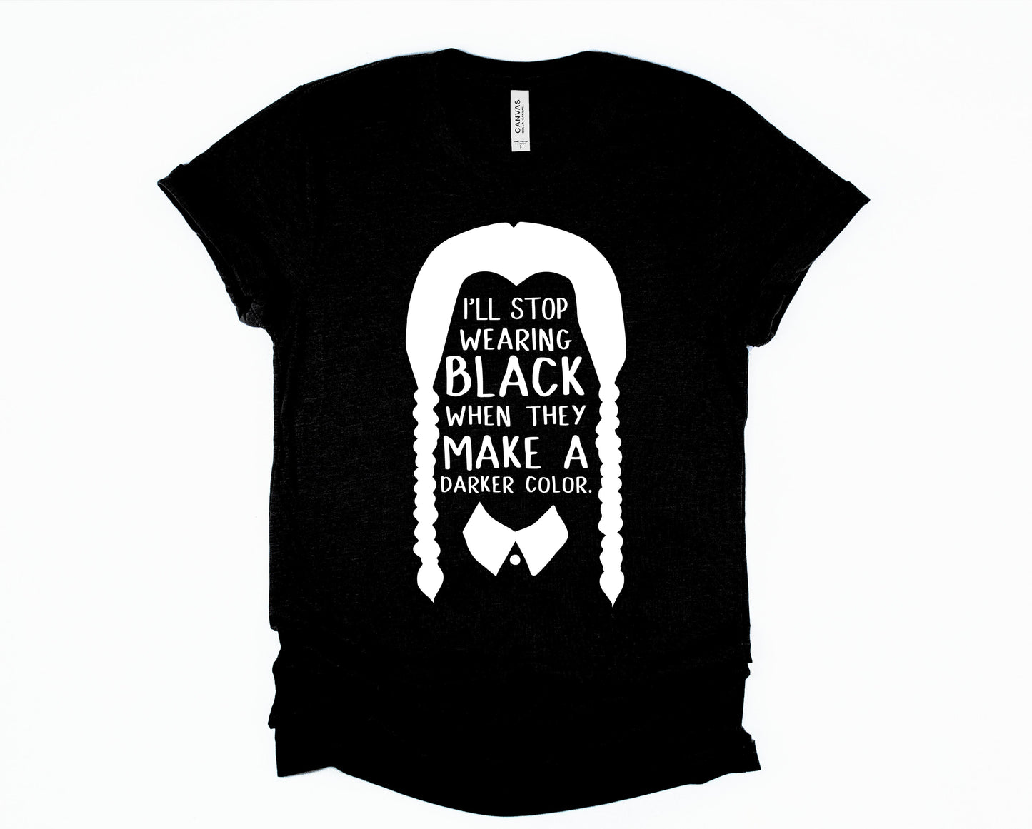 Wholesale Make a Darker Color Graphic Tee - Black