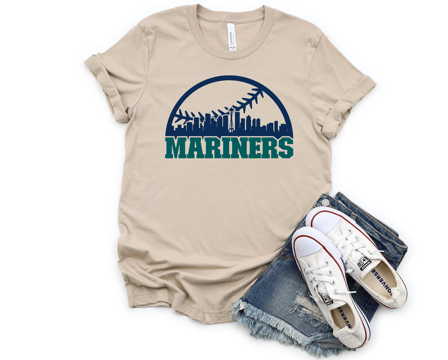 Wholesale Mariners Graphic Tee - Tan