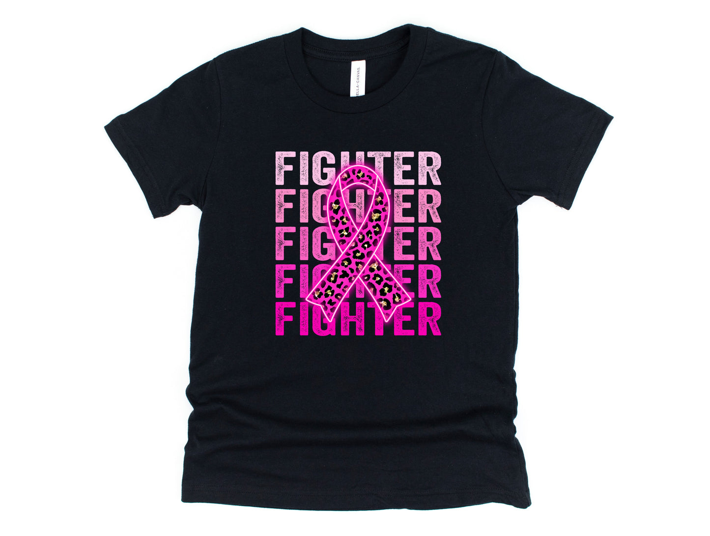 Wholesale Neon Fighter Graphic Tee - Black