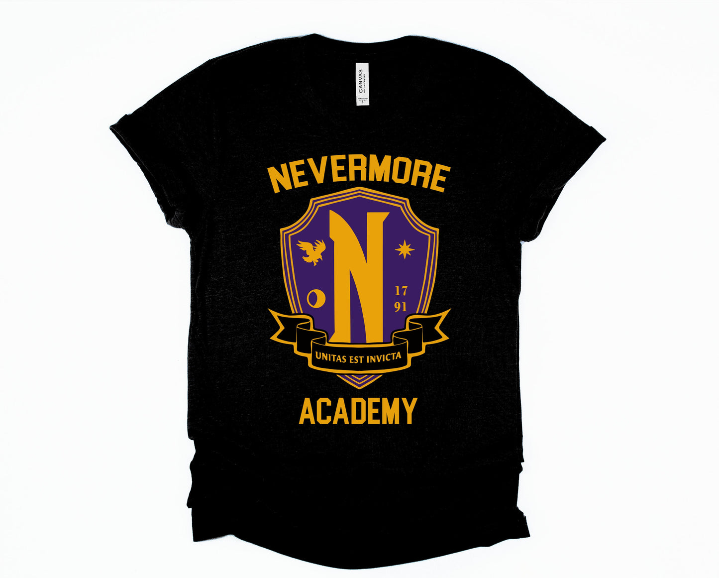 Wholesale Nevermore Academy Graphic Tee - Black