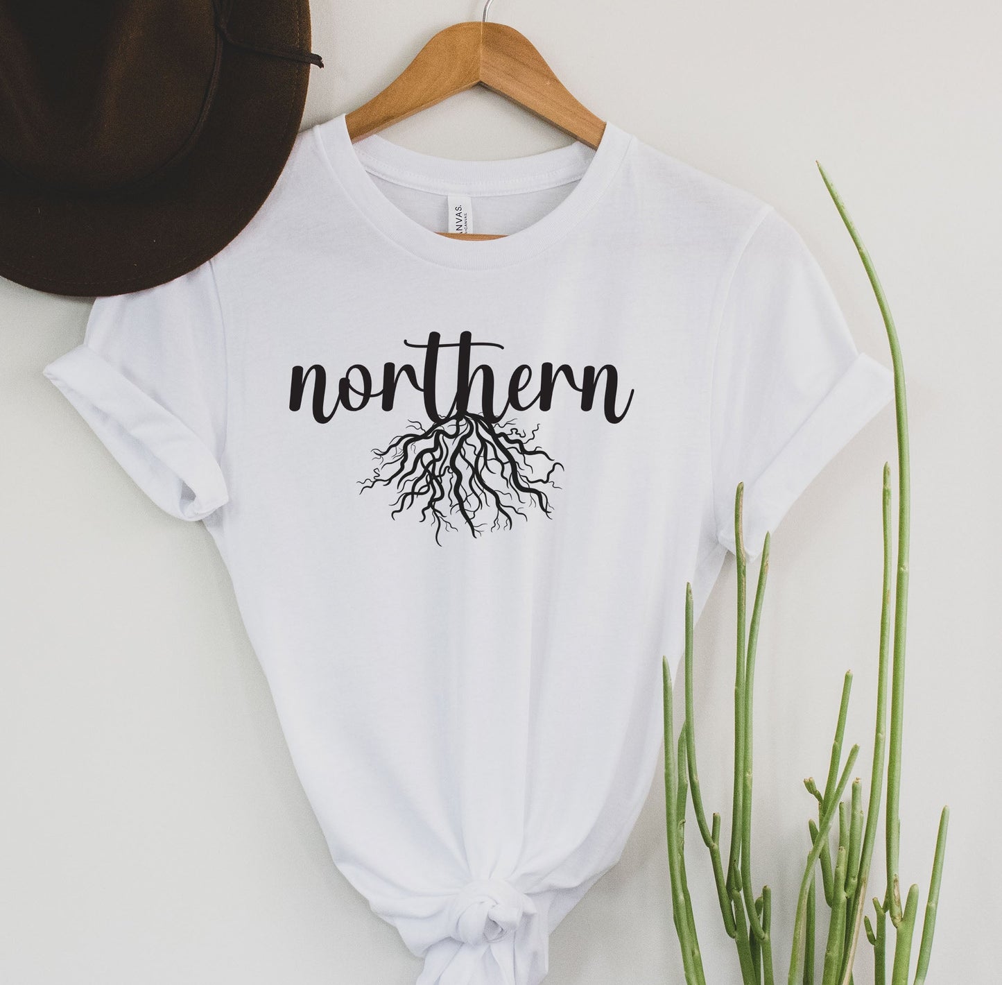 Wholesale Northern Roots Graphic Tee - Grey