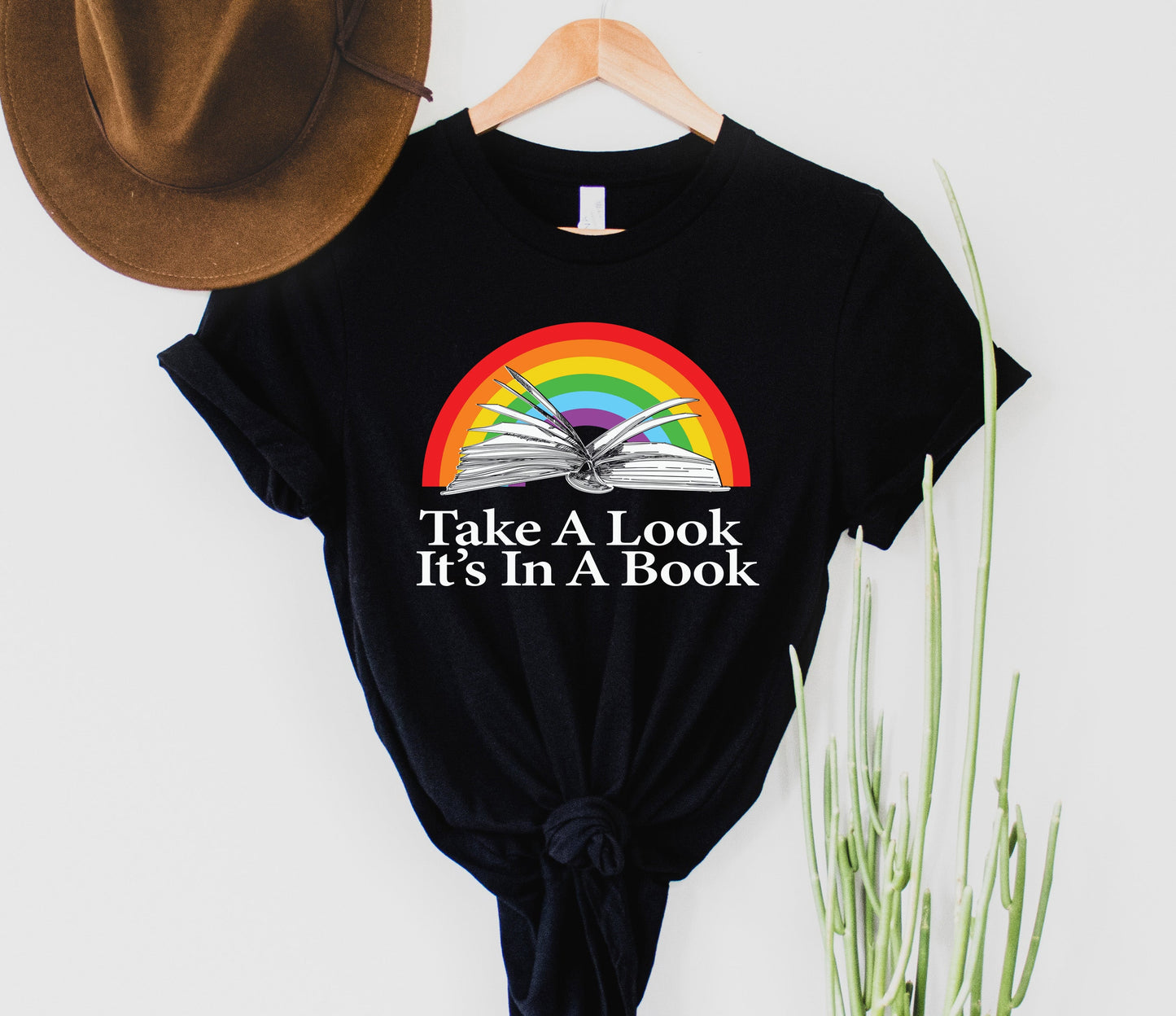 Wholesale Reading Rainbow Graphic Tee - Black