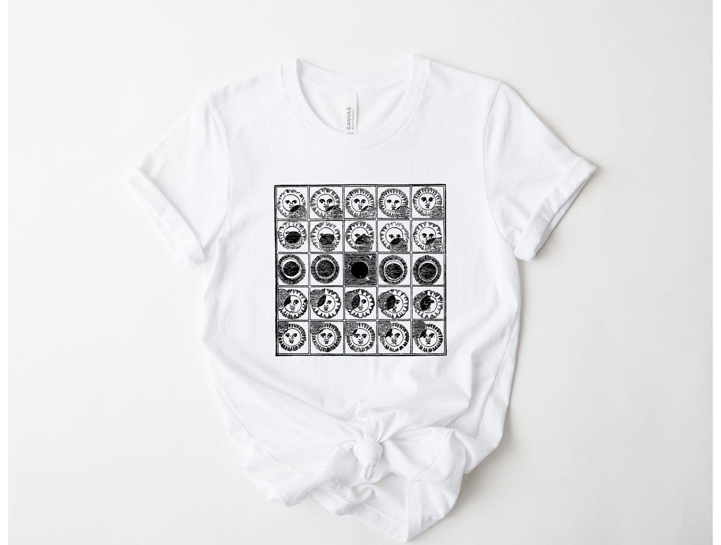 Wholesale Solar Eclipse Graphic Tee - French Vanilla