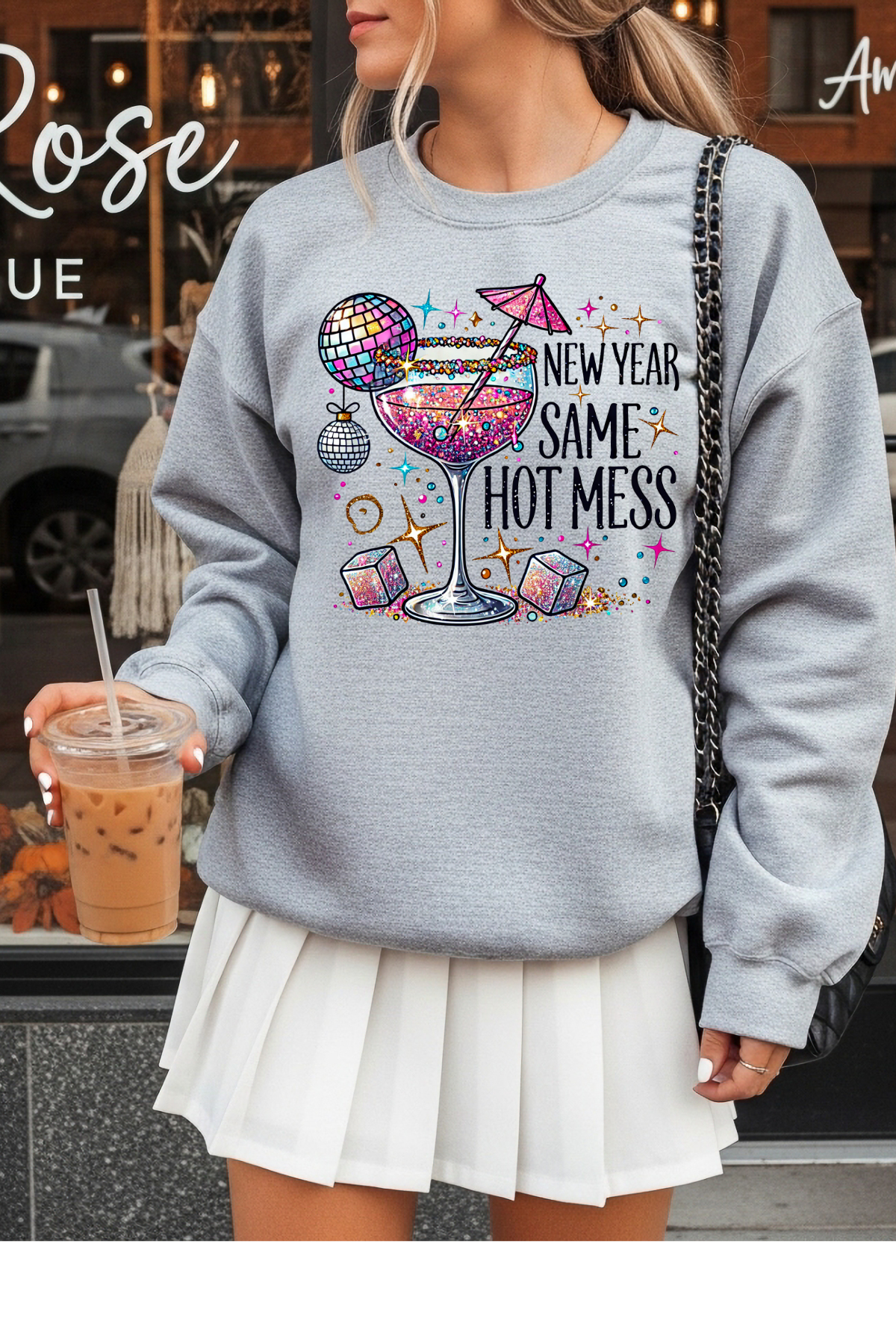 Wholesale New Year - New Year Hot Mess #7 - Sports Grey Gildan Sweatshirt