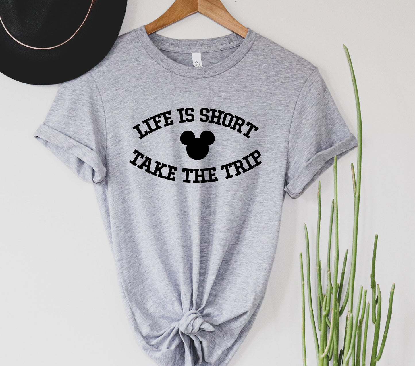 Wholesale Take the Trip Mouse Edition Graphic Tee - Heather Sand