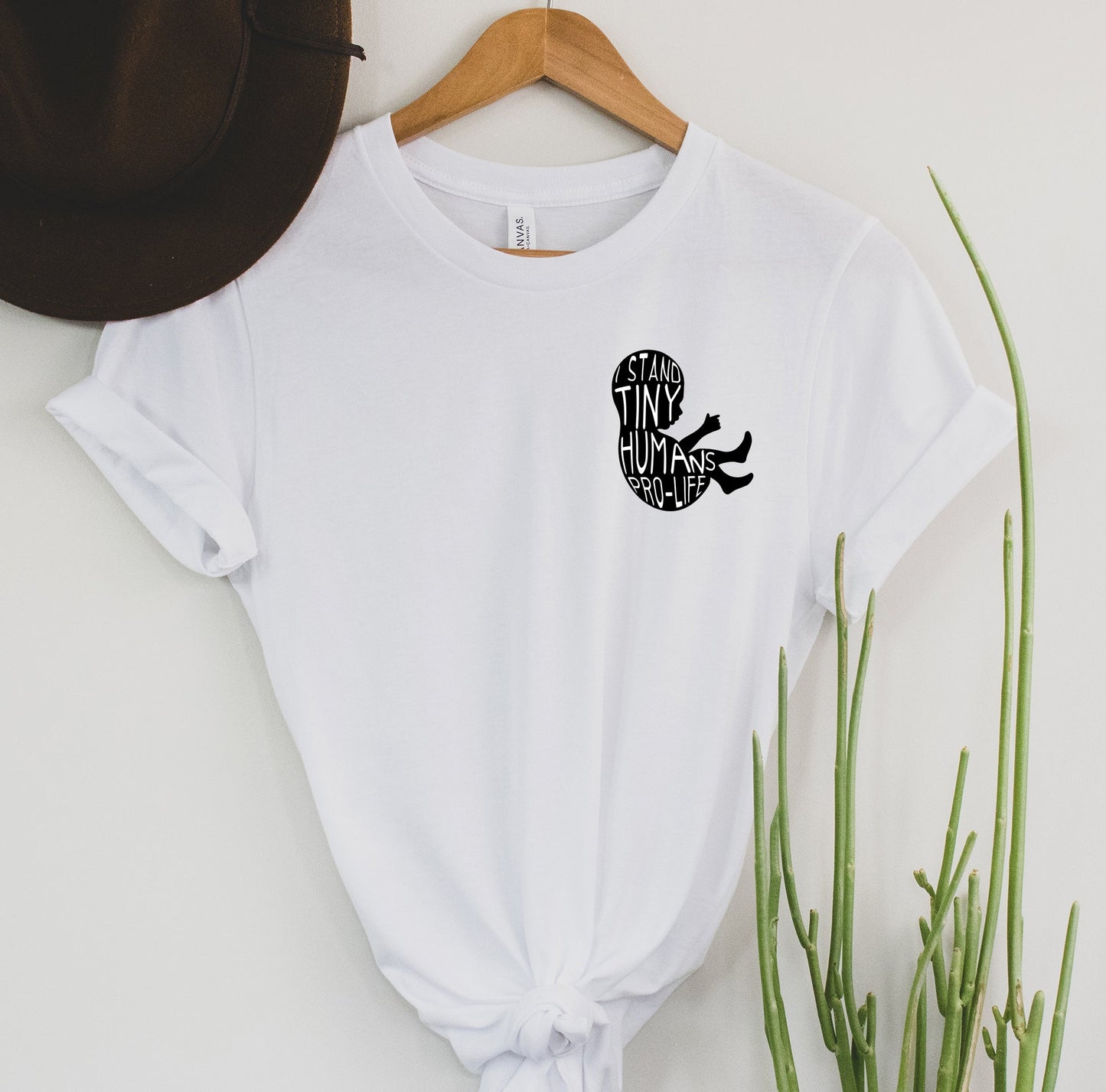 Wholesale Tiny Humans Graphic Tee - White