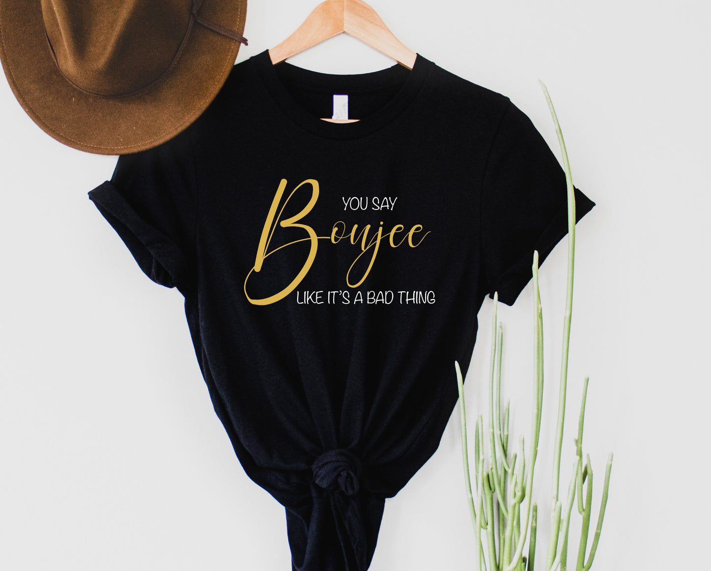 Wholesale You Say Boujee Graphic Tee - Black
