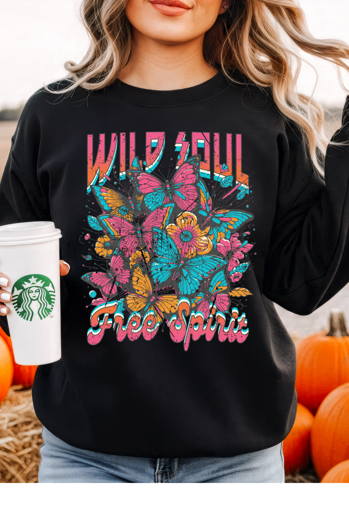 Wholesale Shadows & Spots - Wild Soul #10 - Black Gildan Sweatshirt