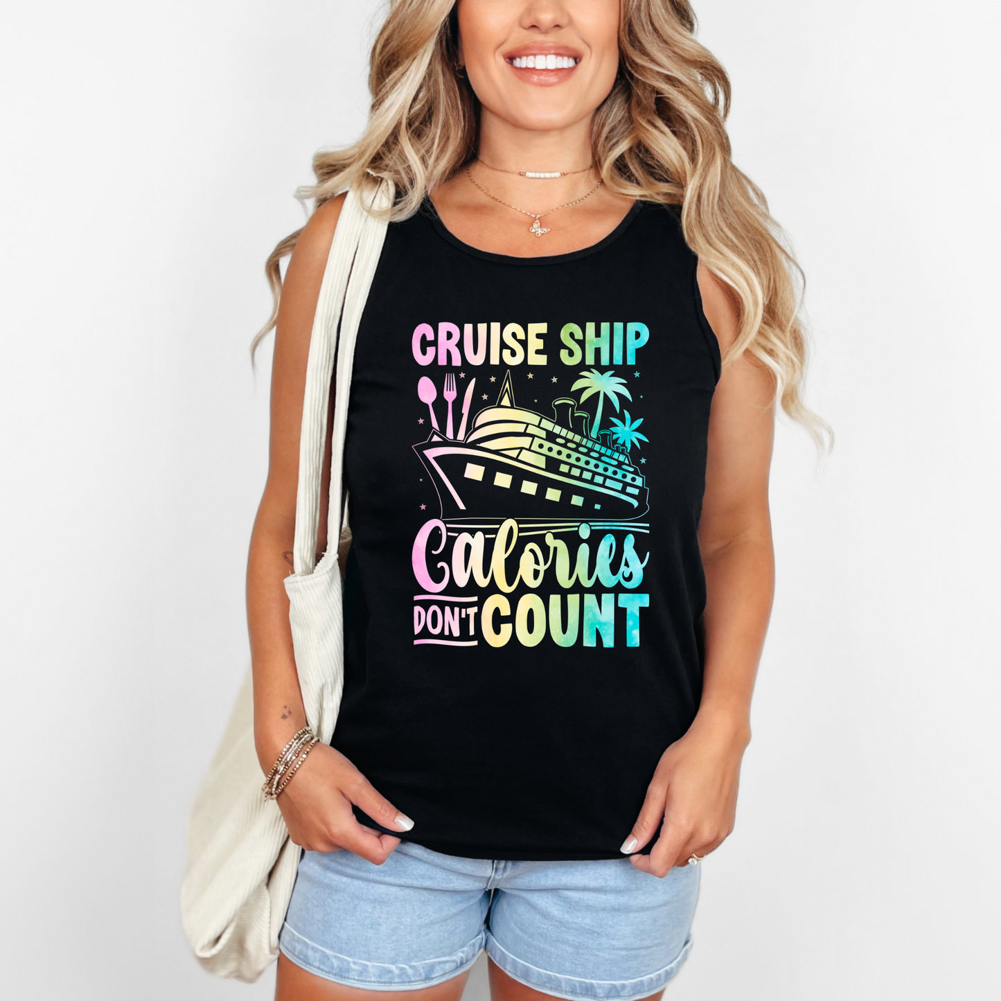 Wholesale Cruise calories don't count - CC Black Tank