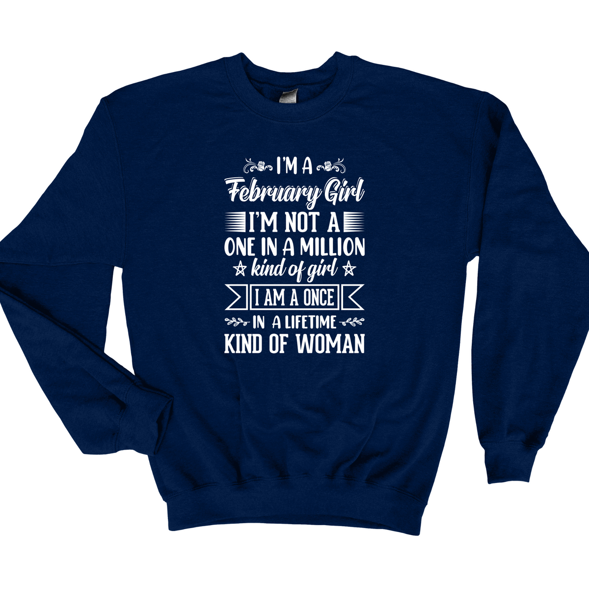 Wholesale February Girl - Navy Sweatshirt