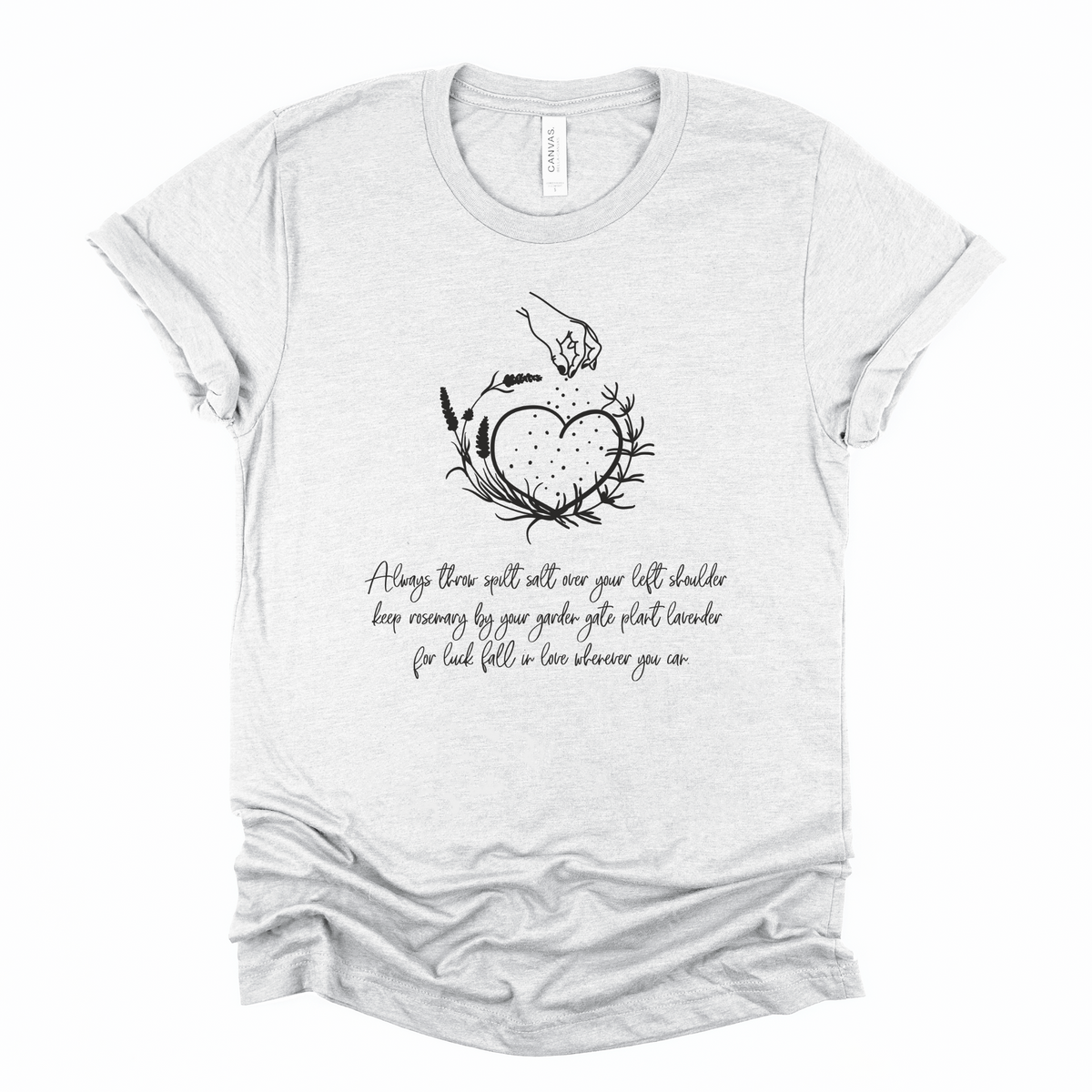 Wholesale Salt Rosemary Lavender Graphic Tee - Heather Clay Tee