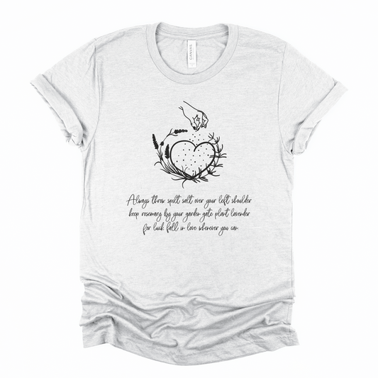 Wholesale Salt Rosemary Lavender Graphic Tee - Heather Clay Tee