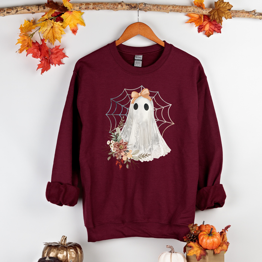 Wholesale Vintage Lace Ghost - Military Green Sweatshirt