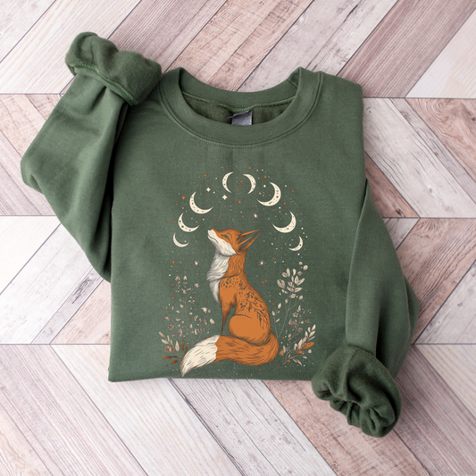 Wholesale Boho Fox - Heather Charcoal Sweatshirt