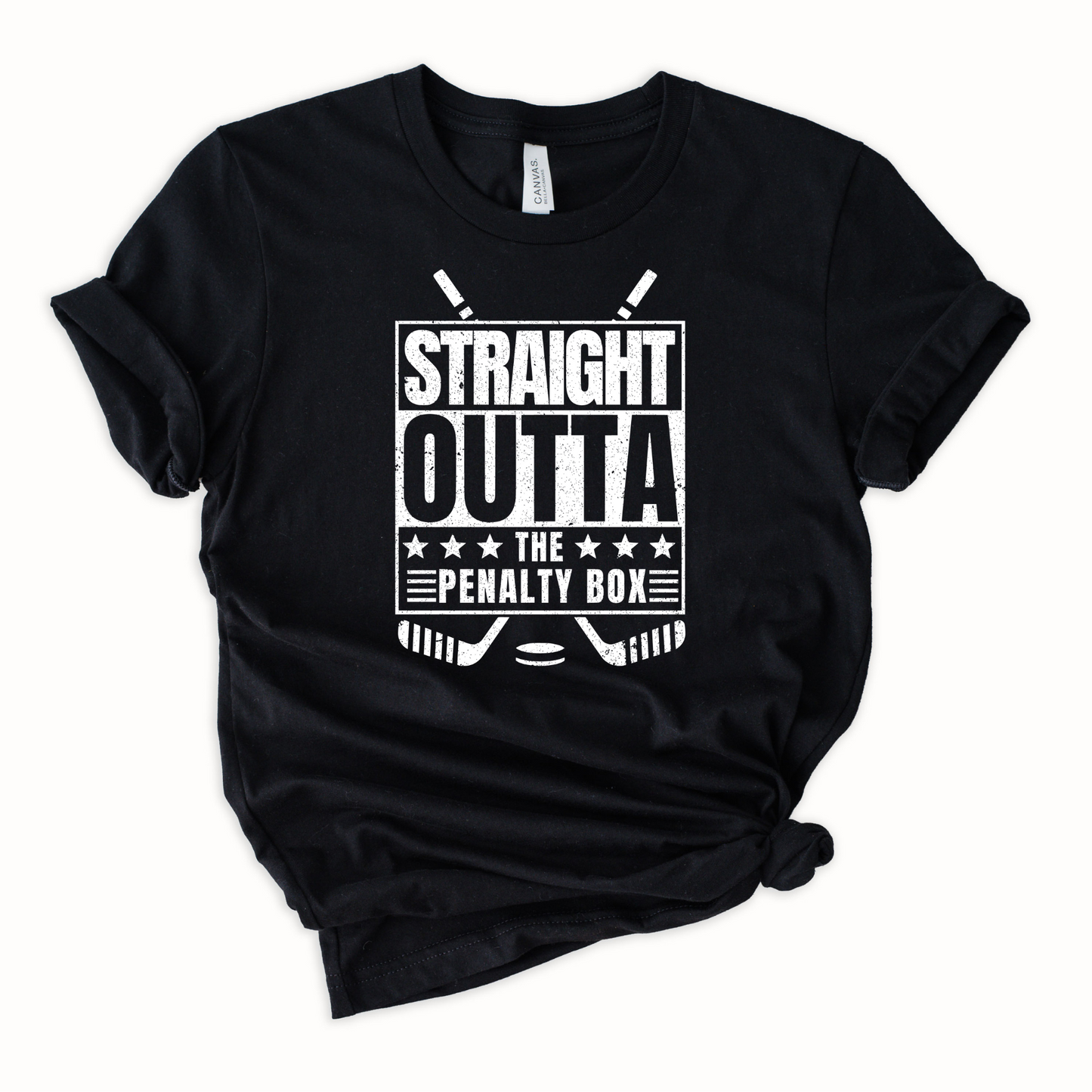Wholesale Penalty Box Graphic Tee - Black Tee
