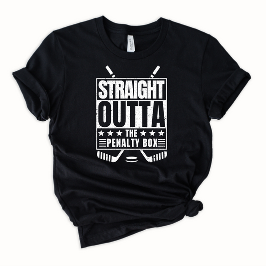 Wholesale Penalty Box Graphic Tee - Black Tee