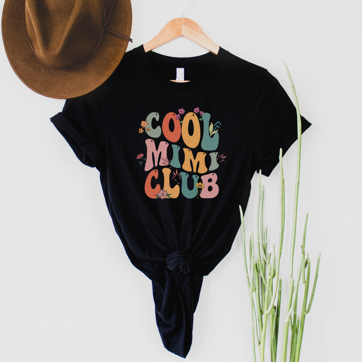 Wholesale Cool Mimi Club Graphic Tee - Black Tee