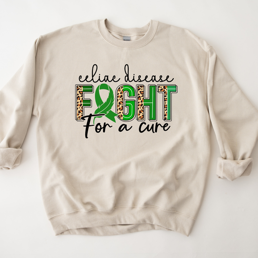 Wholesale Celiac Fight Graphic Tee - Tan Tee