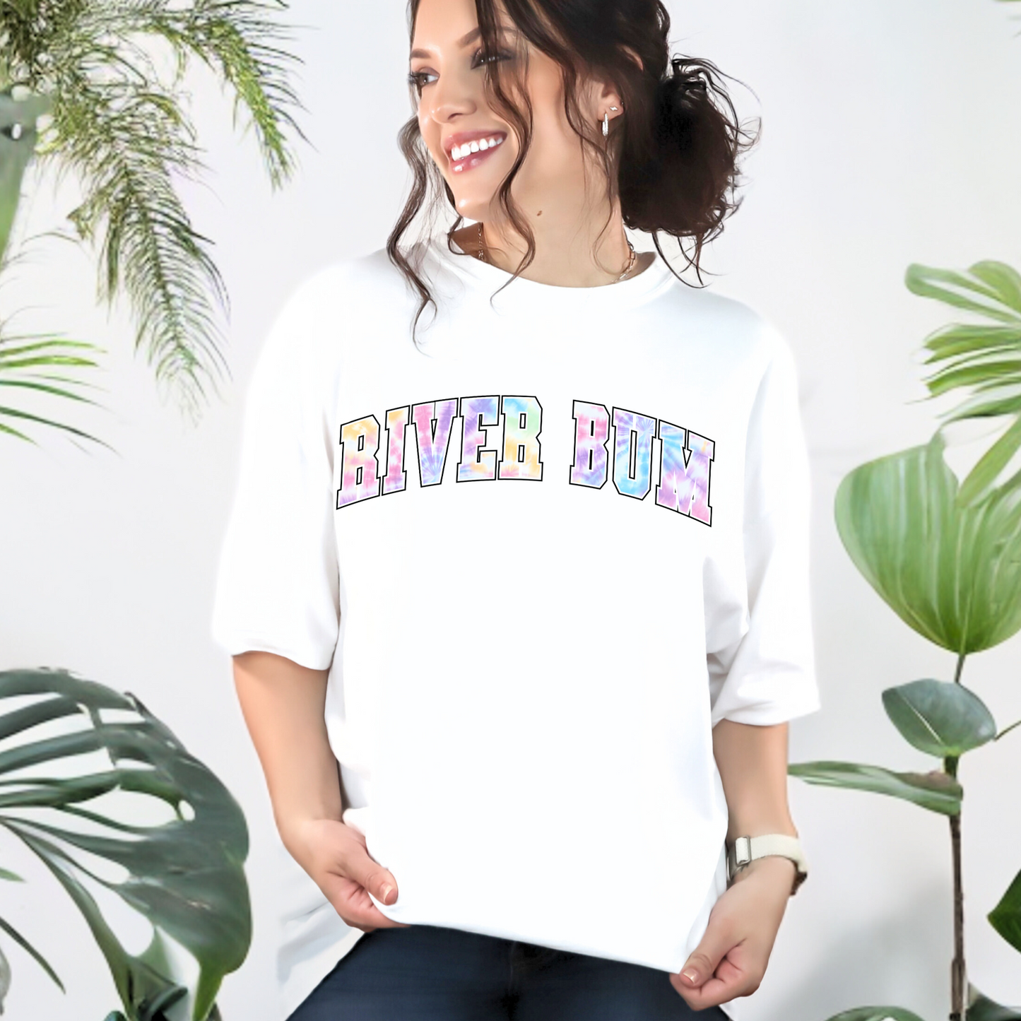 Tie dye river bum