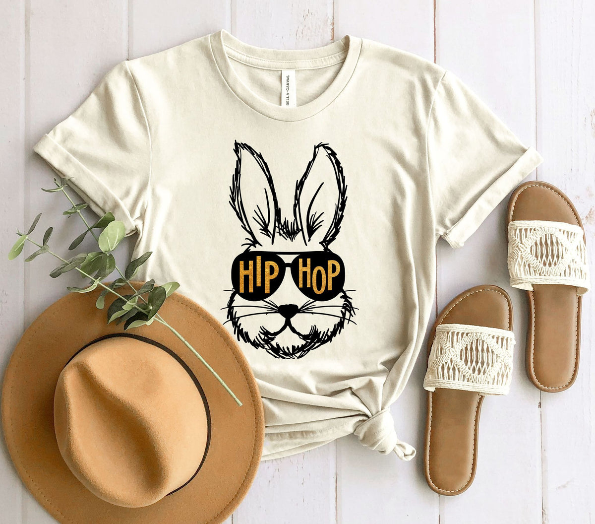 Wholesale Hip Hop Bunny Graphic Tee - Pink