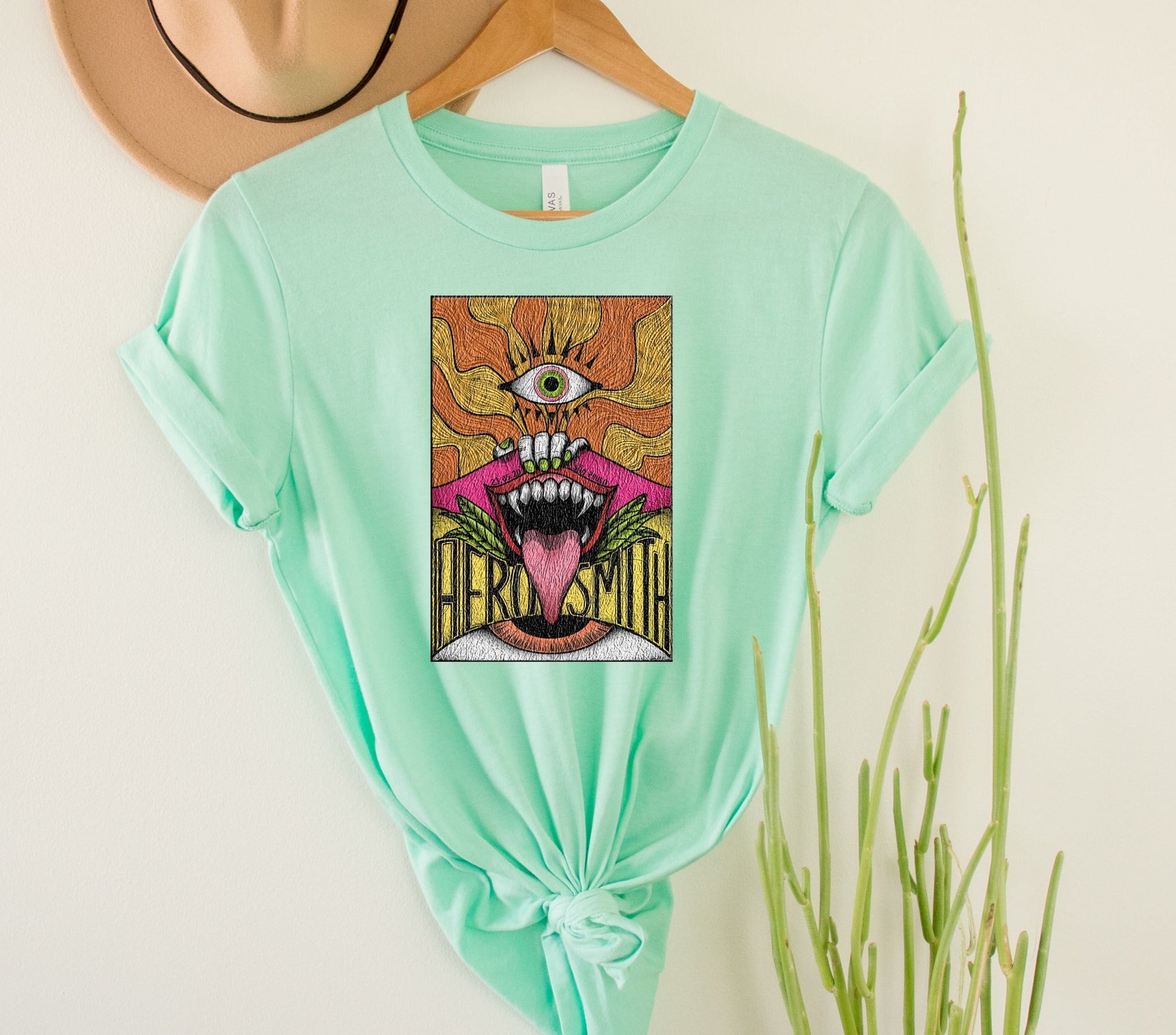 Wholesale Sweet Emotions Graphic Tee - Mint