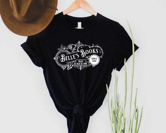 Wholesale Belles Books Graphic Tee - Black