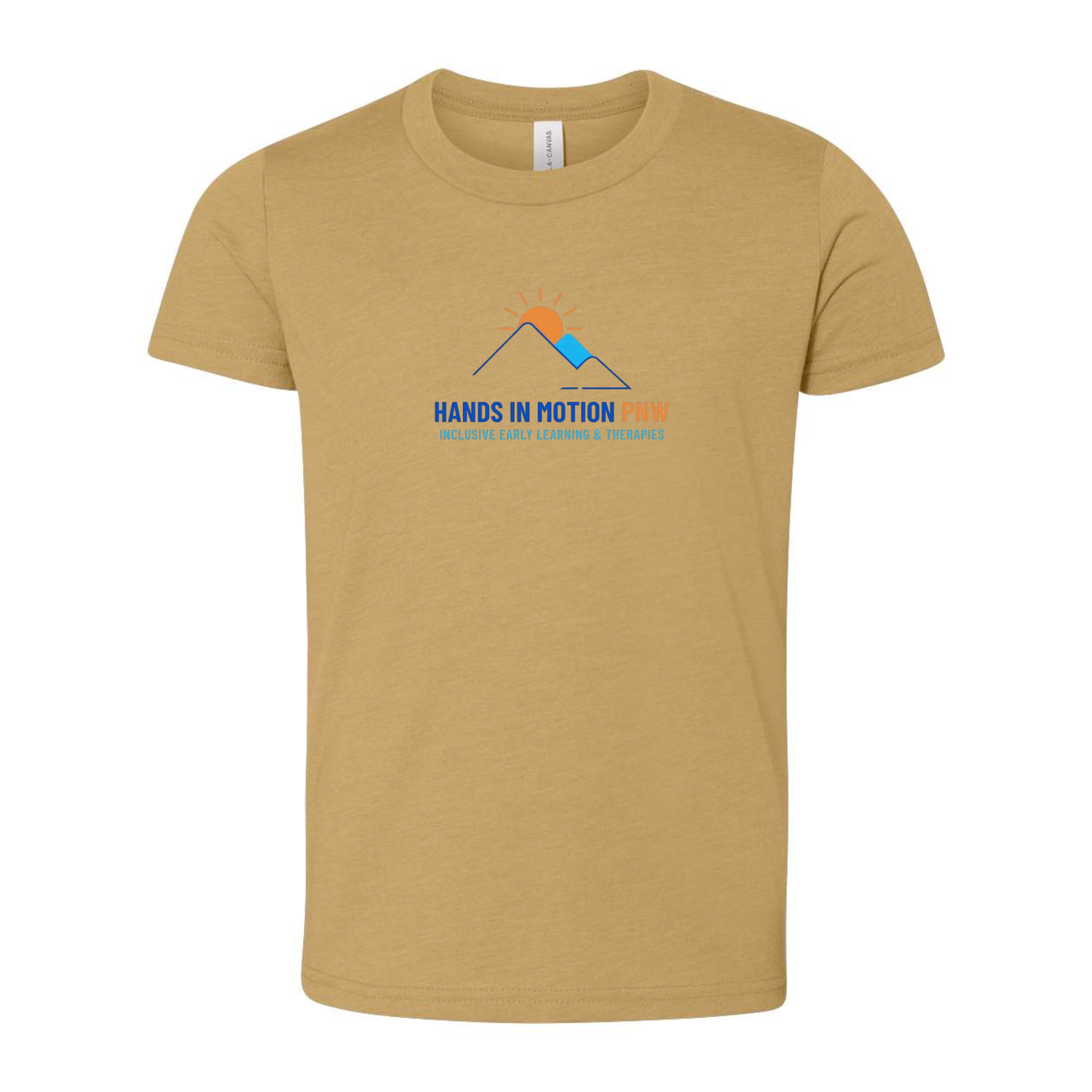 Wholesale Hands In Motion YOUTH Graphic Tee - Mustard Tee
