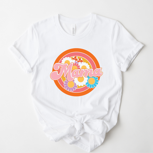 Wholesale Vintage Mama Graphic Tee - White Tee