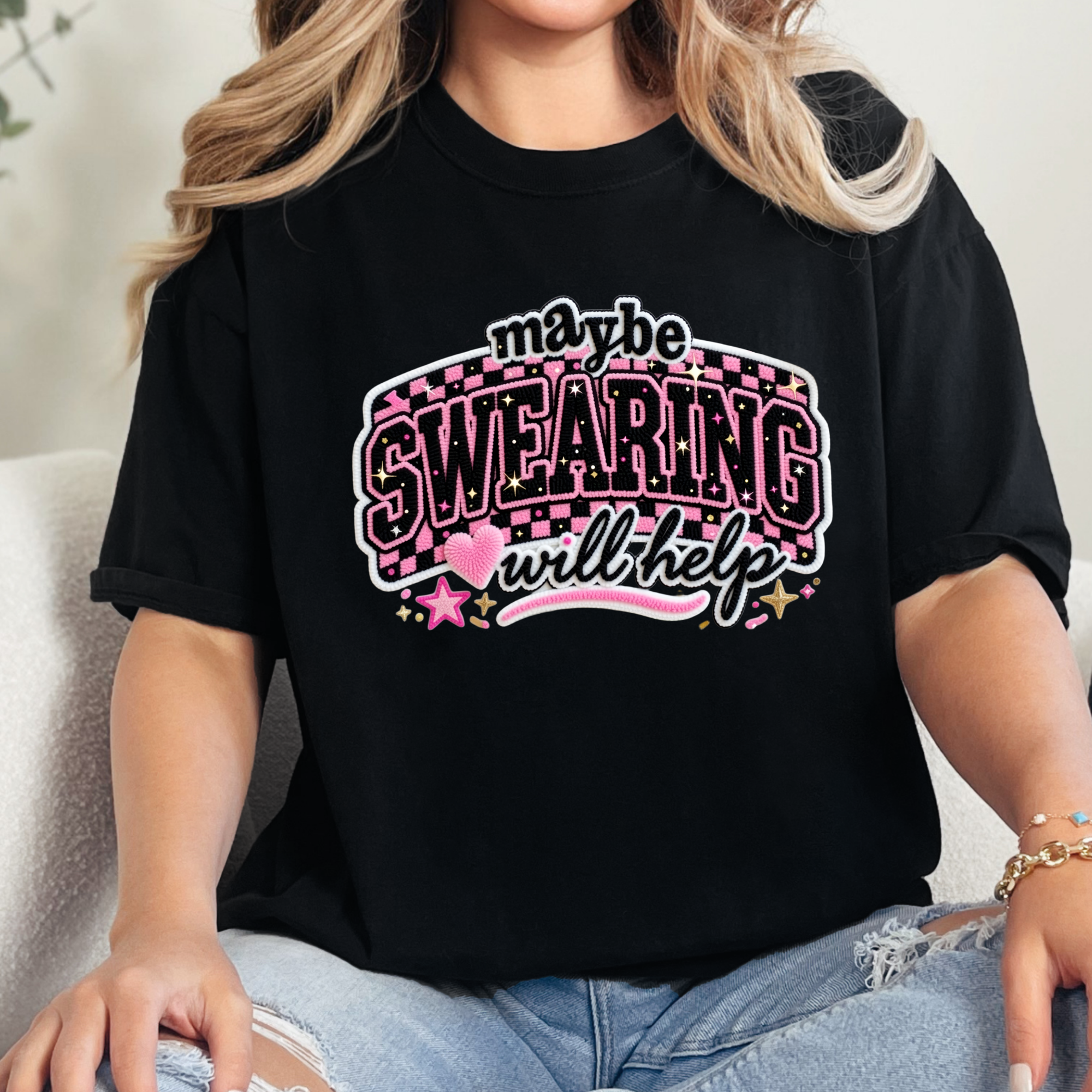 Wholesale Maybe Swearing Will Help Graphic Tee – Ink Attic Wholesale