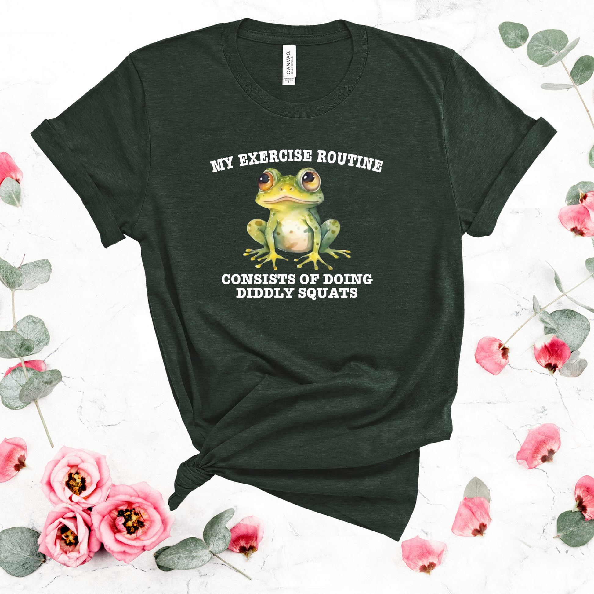 Wholesale Diddly Squats Graphic Tee - Heather Charcoal Tee