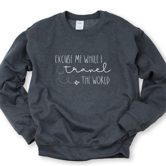 Wholesale Excuse me - Navy Sweatshirt