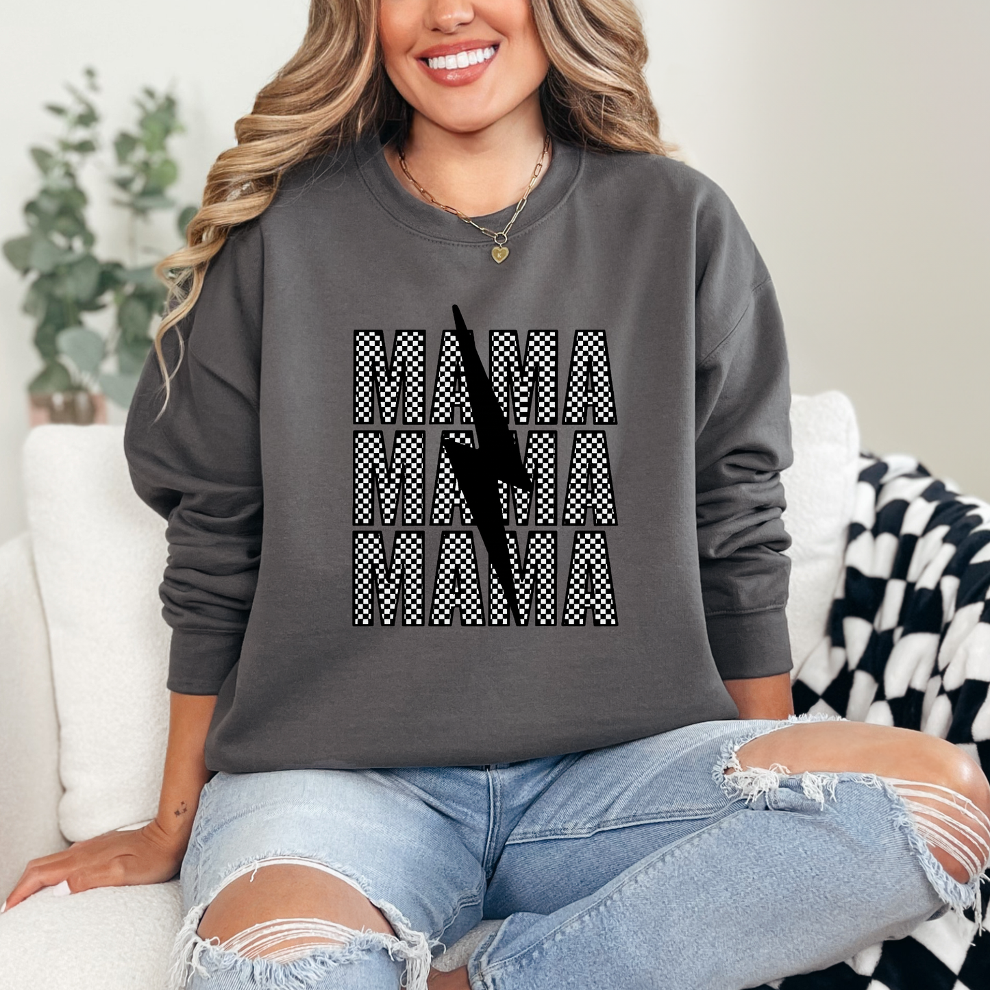 Mama Lightning Bolt Sweatshirt