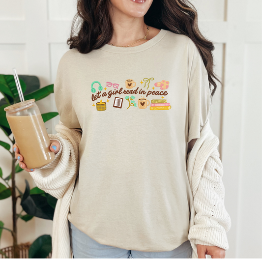 Let a Girl Read in Peace Graphic Tee