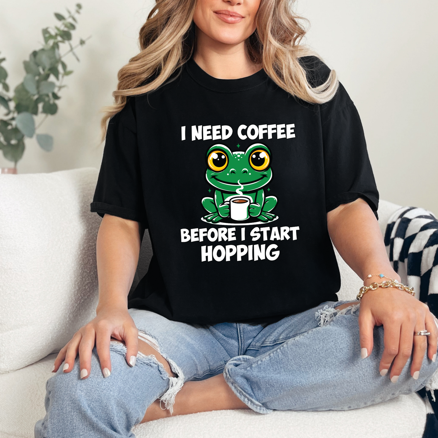 Coffee Before Hopping Graphic Tee