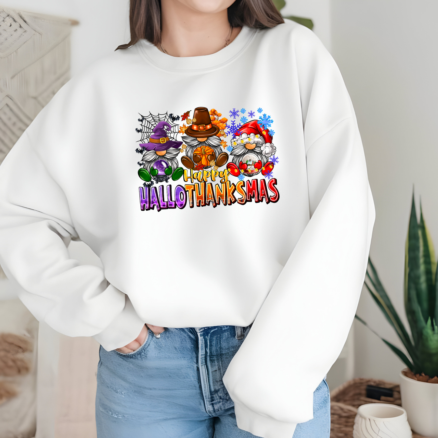 Happy Hallothanksmas Gnomes Sweatshirt
