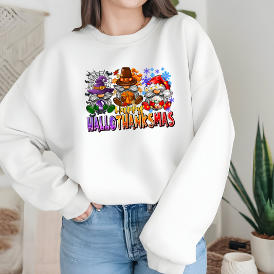 Happy Hallothanksmas Gnomes Sweatshirt