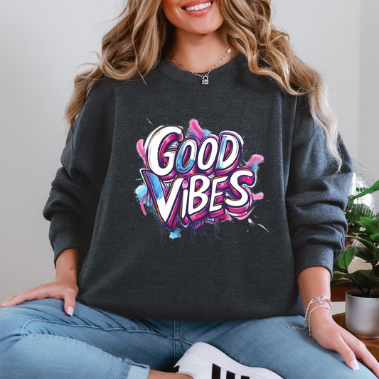 Good Vibes Color Sweatshirt