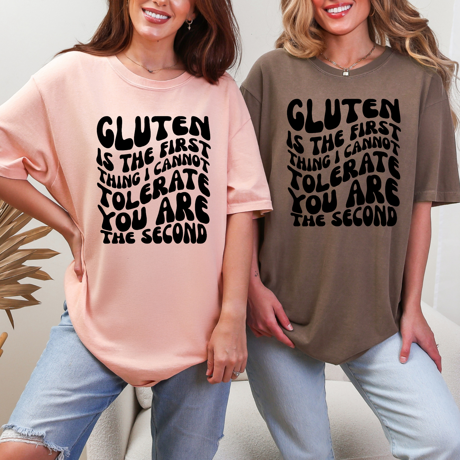 Wholesale Retro Gluten Graphic Tee - CC Peachy Tee