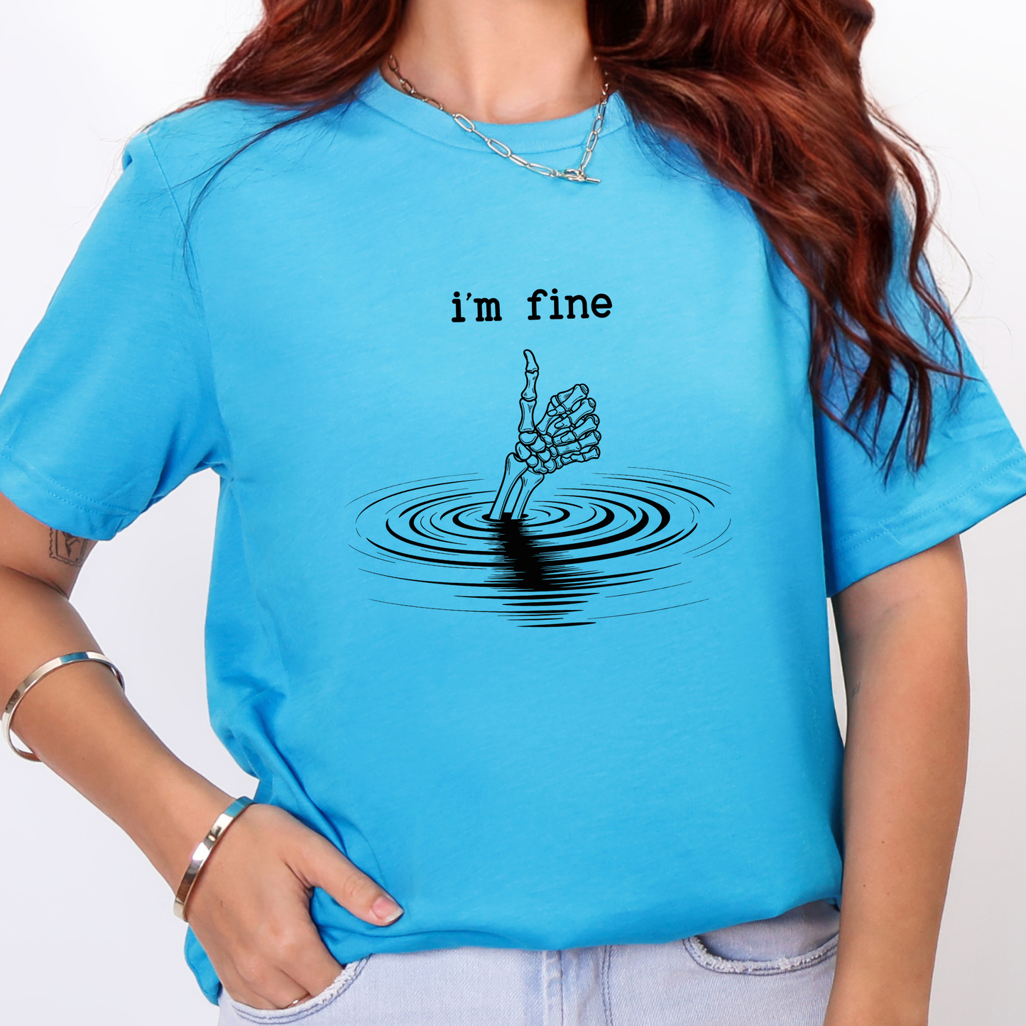 I'm Fine Hand Graphic Tee