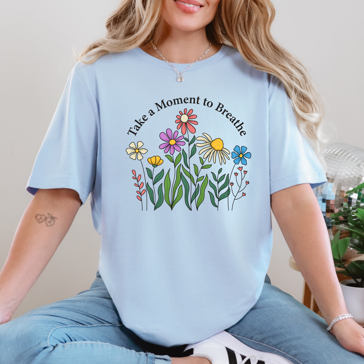Take A Moment To Breathe Graphic Tee