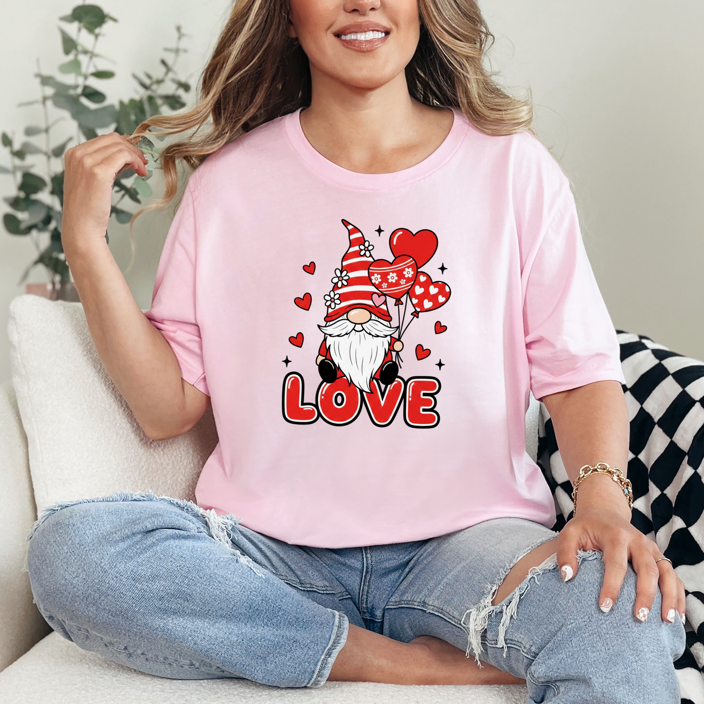 Valentine Gnome Graphic Tee