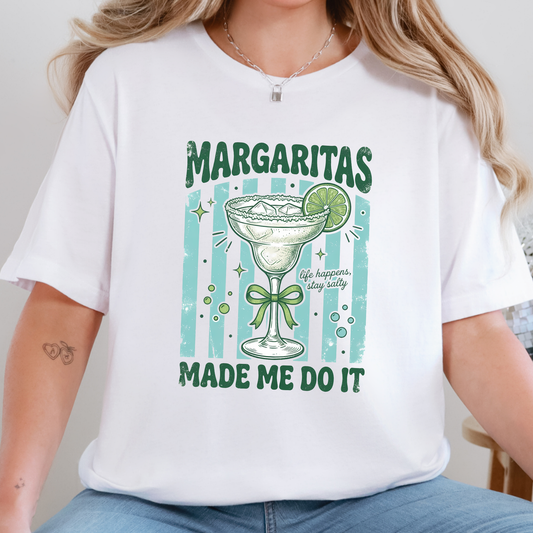 Margaritas Made Me Do It Graphic Tee