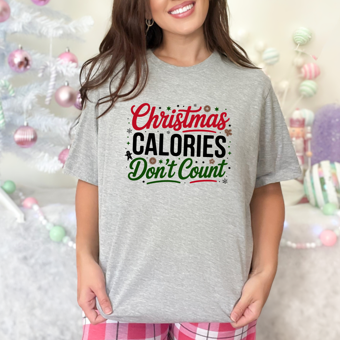 Christmas Calories Don't Count Graphic Tee