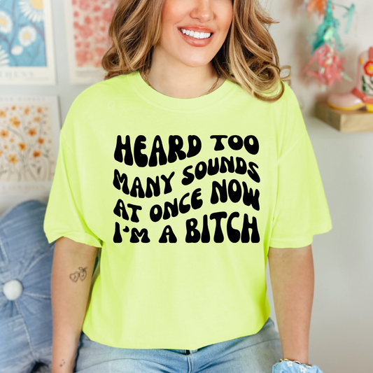 Too many sounds