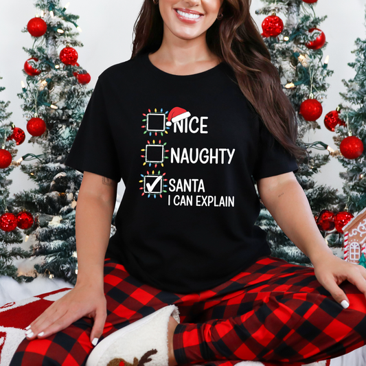 Santa I Can Explain Graphic Tee