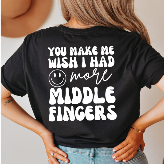 More middle fingers BACK PRINT ONLY