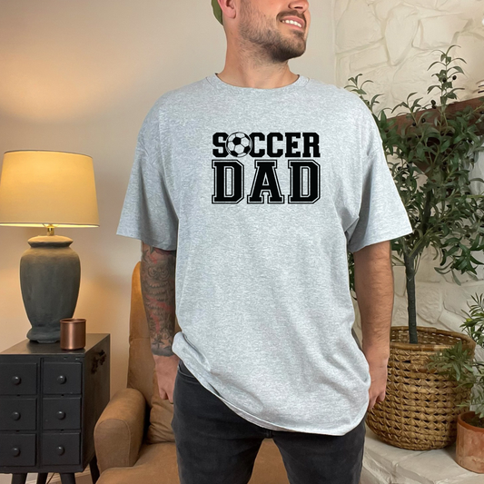 Wholesale Soccer Dad Graphic Tee - Grey Tee