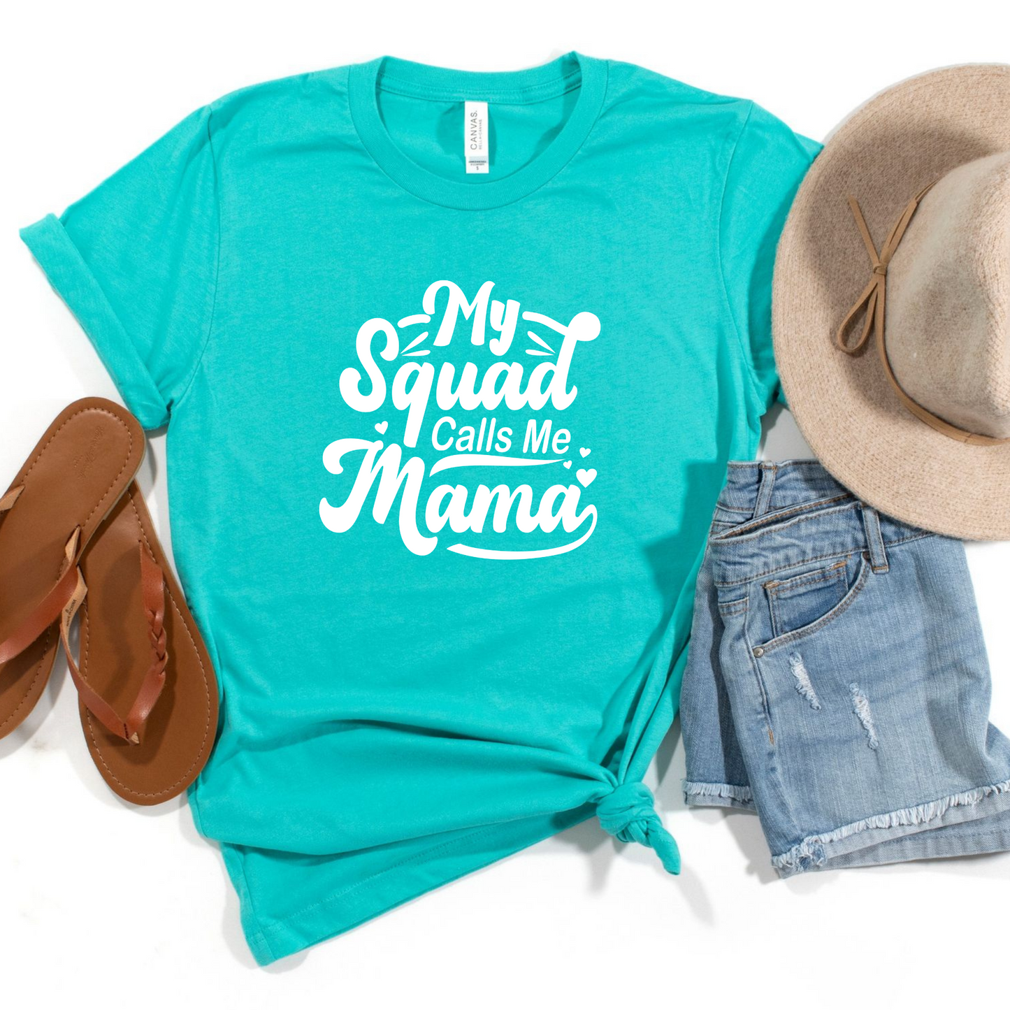 Wholesale Mama Squad Graphic Tee - Black Tee