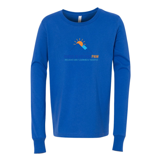 Wholesale Hands In Motion YOUTH LONG sleeve Graphic Tee - True Royal LONG sleeve Tee