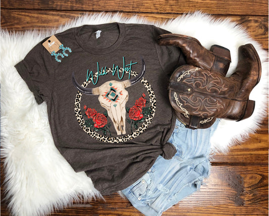 Wholesale Bull Wild West Graphic Tee - Mint